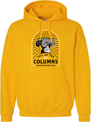 Mizzou Tigers Official Homecoming 2025 Call of the Columns Gold Hoodie