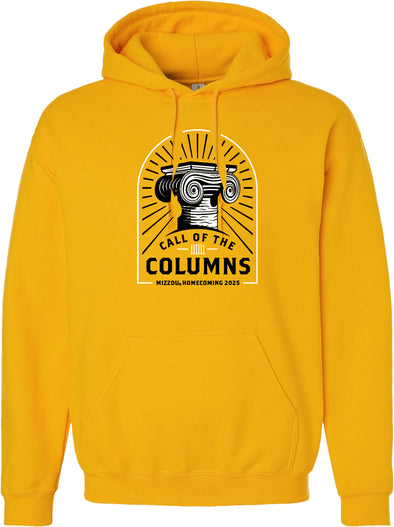 Mizzou Tigers Official Homecoming 2025 Call of the Columns Gold Hoodie