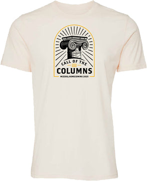 Mizzou Tigers Official Homecoming 2025 Call of the Columns Off White T-Shirt