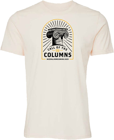 Mizzou Tigers Official Homecoming 2025 Call of the Columns Off White T-Shirt