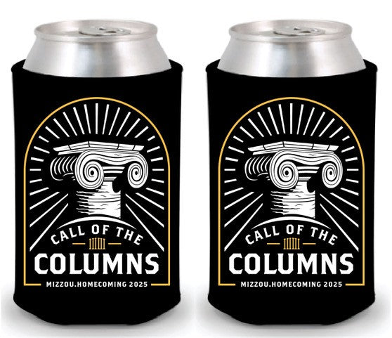 Mizzou Tigers Official Homecoming 2025 Call of the Columns Black Can Holder