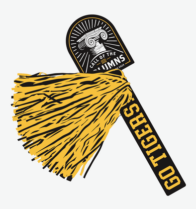 Mizzou Tigers Official Homecoming 2025 Call of the Columns Rally Pom Pom