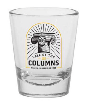 Mizzou Tigers Official Homecoming 2025 Call of the Columns Shot Glass