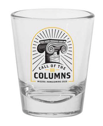 Mizzou Tigers Official Homecoming 2025 Call of the Columns Shot Glass