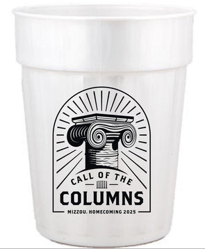 Mizzou Tigers Official Homecoming 2025 Call of the Columns White Stadium Cup