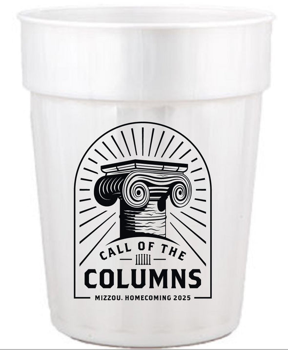 Mizzou Tigers Official Homecoming 2025 Call of the Columns White Stadium Cup