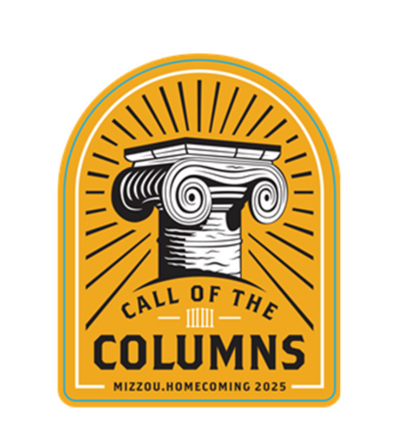 Mizzou Tigers Official Homecoming 2025 Call of the Columns Sticker