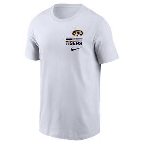 Mizzou Tigers Nike® 2025 Oval Tiger Head University of Missouri White T-Shirt
