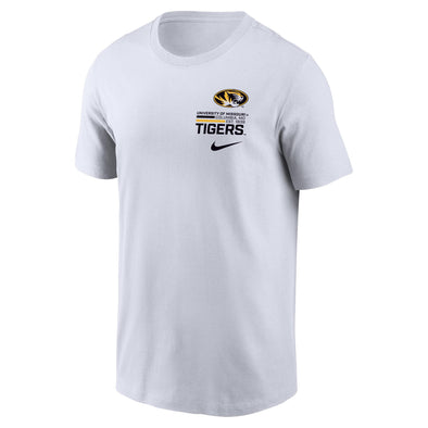 Mizzou Tigers Nike® 2025 Oval Tiger Head University of Missouri White T-Shirt