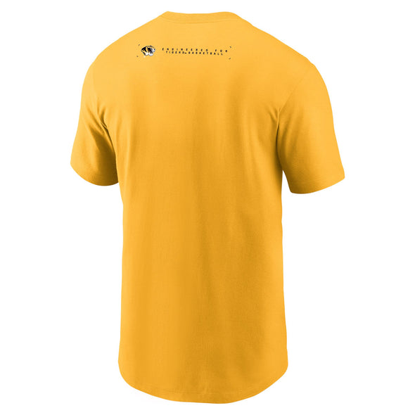 Mizzou Tigers Nike® 2025 Basketball Legend Authentics Gold T-Shirt