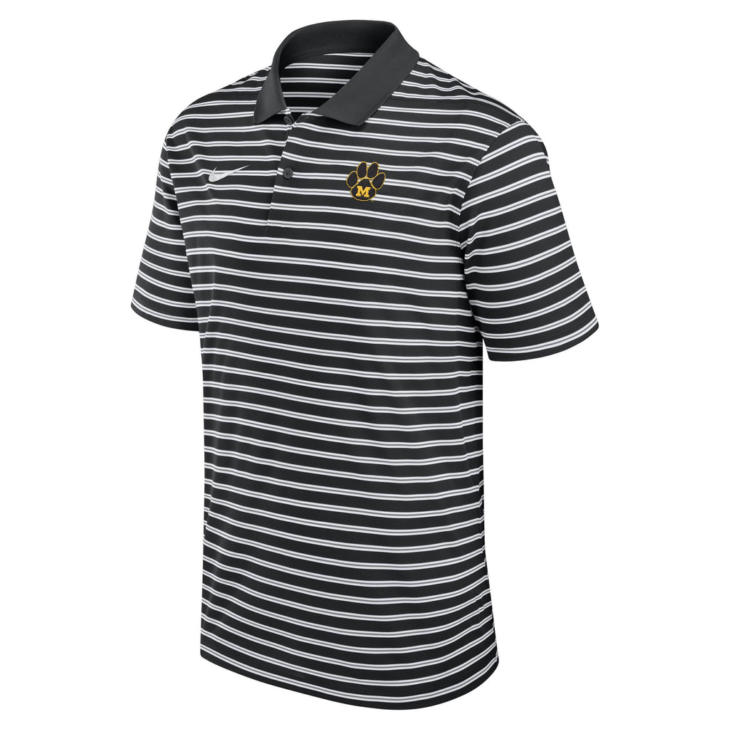 Mizzou Tigers Nike® 2025 Victory Strip Vault Paw Logo Black Polo