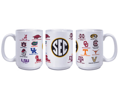 Mizzou Tigers SEC All Teams White Ceramic Mug 15OZ