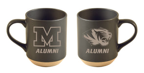 Mizzou Tigers Matte Black Alumni M Tiger Head Sandstone Mug
