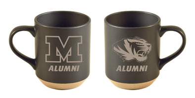 Mizzou Tigers Matte Black Alumni M Tiger Head Sandstone Mug