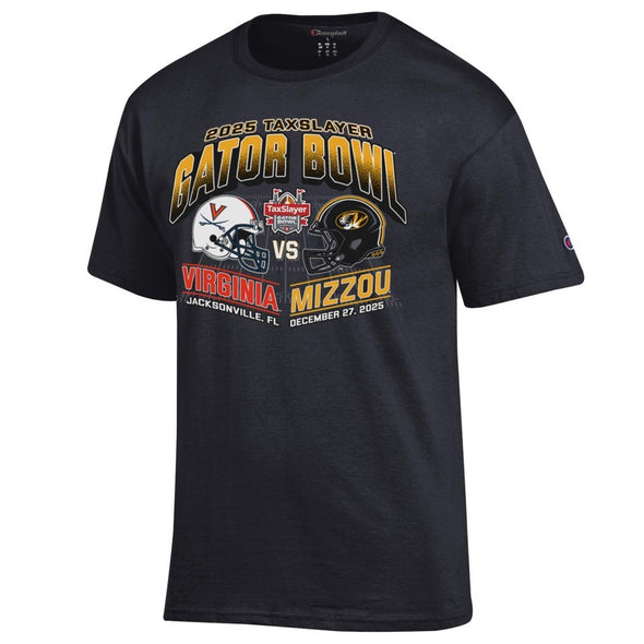 Mizzou Tigers Official Tax Slayer Gator Bowl Mizzou vs Virginia Black T-Shirt