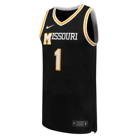 Mizzou Tigers Nike® 2025 #1 Retro Black Missouri Basketball Jersey