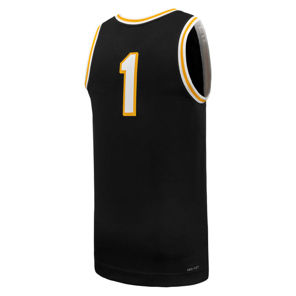 Mizzou Tigers Nike® 2025 #1 Retro Black Missouri Basketball Jersey