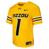 Mizzou Tigers Nike® 2025 Pre-School Replica #1 Gold Football Jersey
