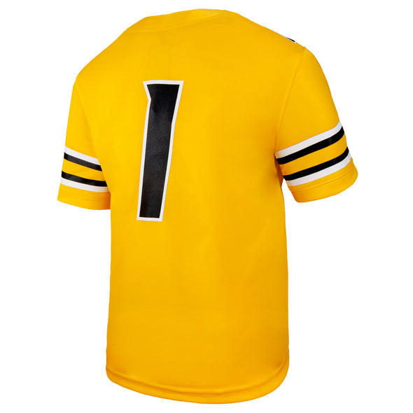 Mizzou Tigers Nike® 2025 Pre-School Replica #1 Gold Football Jersey