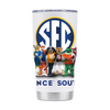 Mizzou Tigers SEC All Teams Stainless Steel 20OZ White Tumbler