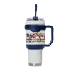 Mizzou Tigers SEC All Teams Stainless Steel 40OZ White Tumbler with Handle