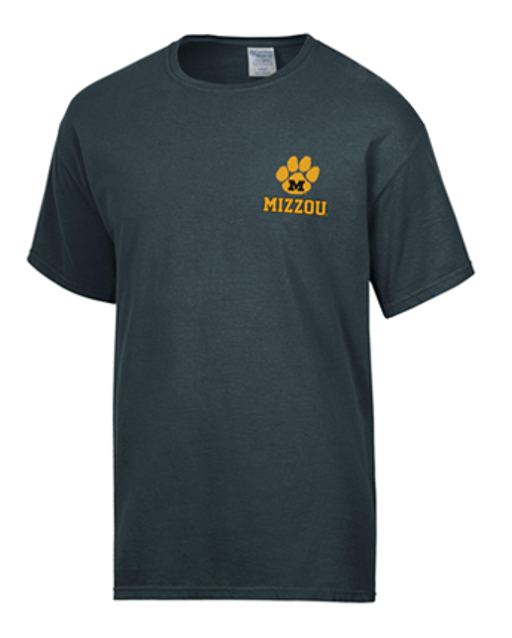 Mizzou Tigers Comfort Wash Paw Truman 1839 MIZZOU - RAH Black T-Shirt