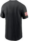 Mizzou Tigers Nike® 2025 Military Appreciation Bold M Missouri Tigers Black T-Shirt