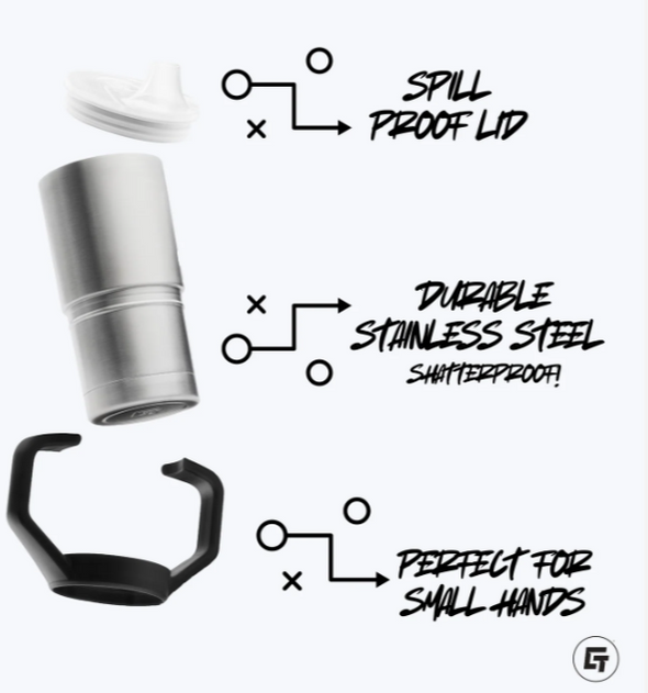 Mizzou Tigers College Vault Logo's Stainless Steel Sippy Cup