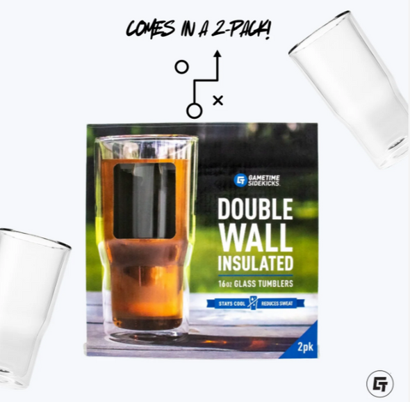 Mizzou Tigers Vault Roaring Tiger Double Wall Insulated Glass Tumblers 2 Pack
