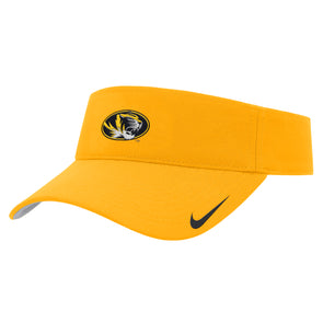 Mizzou Tigers Nike® 2025 Oval Tiger Head Ace Adjustable Gold Visor