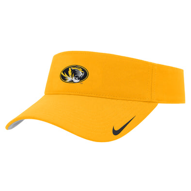 Mizzou Tigers Nike® 2025 Oval Tiger Head Ace Adjustable Gold Visor
