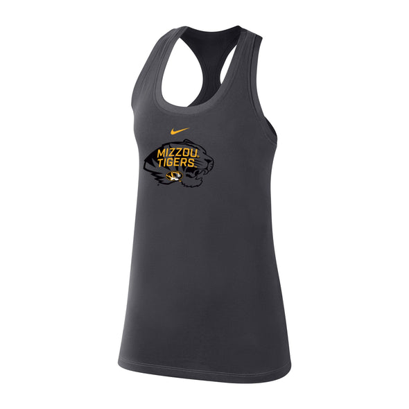 Mizzou Tigers Nike® 2025 Women's Oval Tiger Head Legend Black Tank Top