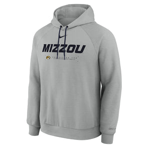 Mizzou Tigers Nike® 2025 Practice Oval Tiger Head Engineered for Mizzou Basketball Grey Hoodie