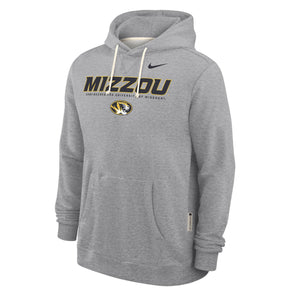 Mizzou Tigers Nike® 2025 Sideline Oval Tiger Head Mizzou Grey Hoodie
