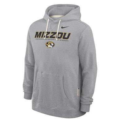 Mizzou Tigers Nike® 2025 Sideline Oval Tiger Head Mizzou Grey Hoodie
