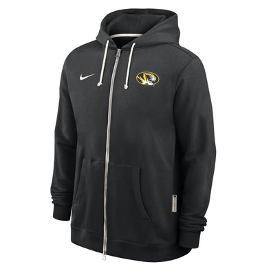 Mizzou Nike® Oval Tiger Head Charcoal 1/4 Zip Sweatshirt