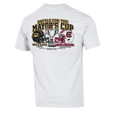 Mizzou Tiger Champion® Official MU vs South Carolina Game Day White T-Shirt
