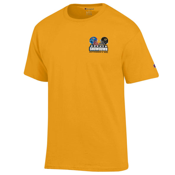 Mizzou Tiger Champion® MU vs KU Tiger Stripe Football Game Day Shirt Gold