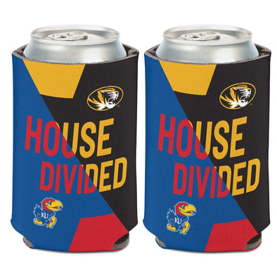 Mizzou Tigers Border Showdown MU vs KU House Divided Can Holder