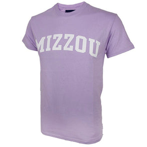 Mizzou Lavender Short Sleeve Crew Neck T-Shirt