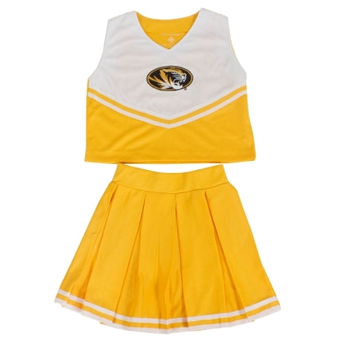 Mizzou Toddler Gold & White 2-Piece Cheerleader Set