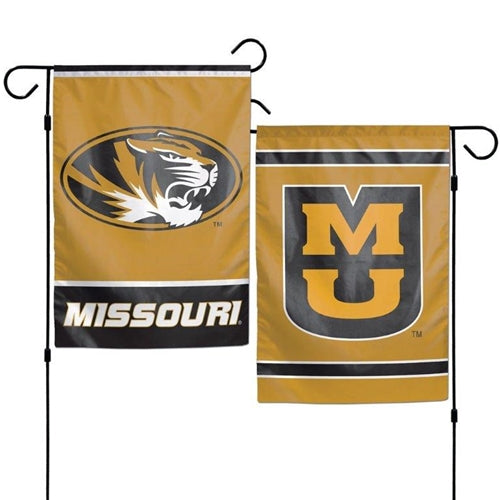 Mizzou Oval Tiger Head 2-Sided Garden Flag