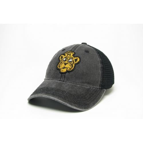 Mizzou Vintage Beanie Tiger Mesh Snap Back Adjustable Black Cap