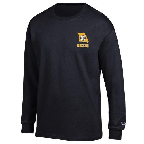 Mizzou SEC All Teams Black Long Sleeve T-Shirt