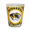 Missouri Tigers Tiger Head Dots Black and Gold Shot Glass