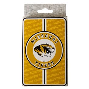 Missouri Tigers Tiger Head Gold Playing Cards