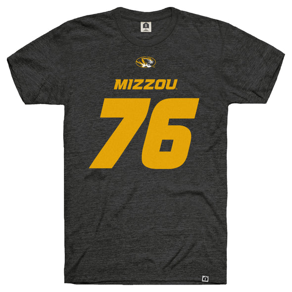 Mizzou Tigers Football Replica Player NIL #76 Javon Foster Black T-Shirt Jersey