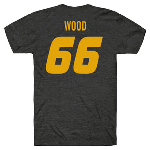 Mizzou Tigers Football Replica Player NIL #66 Connor Wood Black T-Shirt Jersey
