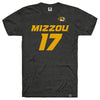 Mizzou Tigers Soccer Replica Player NIL #17 Grace Pettet Black T-Shirt Jersey