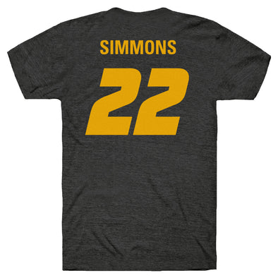 Mizzou Tigers Soccer Replica Player NIL #22 Kylee Simmons Black T-Shirt Jersey